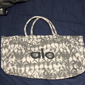 ALO Yoga Marble Gray Tote Bag